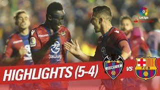 Resumen de Levante UD vs FC Barcelona 54 [upl. by Allekim]