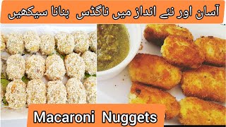 Nuggets banane ka asan tarika  Macaroni Nuggets recipe By hunar [upl. by Macintyre]