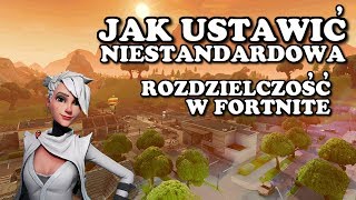 Jak Ustawić Niestandardową Rozdzielczość W Fortnite 1080x1080 1280x960 1440x1080 [upl. by Yenahpets]