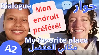 Cest quoi ton endroit préféré 🏢💙  Dialogue en français 🗣️ [upl. by Havot]