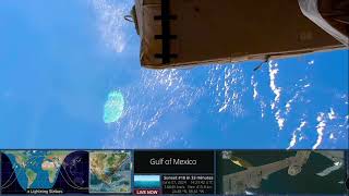 June 7 2024 Earth Space View Scorpion Reef off Yucatán Peninsula Mexico Gulf of Mexico from ISS [upl. by Joellen]