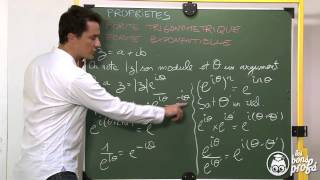 Forme trigonometrique et exponentielle  propriétés  Maths terminale  Les Bons Profs [upl. by Capp]