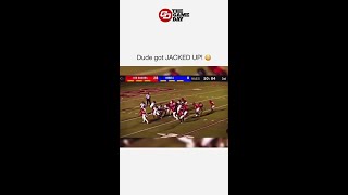 High School Punter Gets Demolished in the Backfield [upl. by Morrissey768]