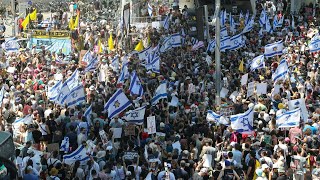 Massenproteste und Generalstreik für GeiselDeal in Israel [upl. by Anihsit88]