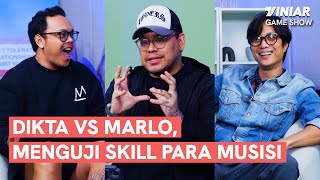 DIKTA DAN MARLO MAIN TEBAK LAGU DARI LIRIK YANG UDAH DI TRANSLATE  VINIAR Game Show [upl. by Onitsirc]