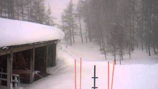 TIME LAPSEMadesimo christmas snow stormprime 24 ore [upl. by Penn]