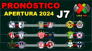 ⚽ El mejor PRONÓSTICO para la JORNADA 7 de la LIGA MX APERTURA 2024  Análisis  Predicción [upl. by Pandora]