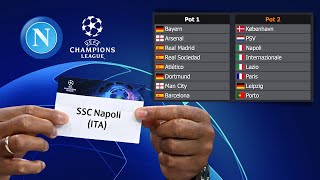 Simulazione SORTEGGIO ottavi Champions League ecco lavversaria del Napoli 🥶⚽ [upl. by Hines]