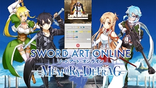 Sword Art Online Memory Defrag  UpgradingEvolving Ordinal Scale Armour [upl. by Adyeren]