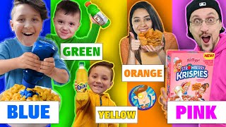 Eating Only ONE Color of Food for 24 Hours FV Family Challenge [upl. by Ettelocin]