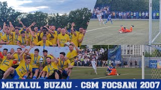 998 Fotbal  Baraj Liga 2 Metalul Buzau  CSM Focsani 2007 20 Metalul a promovat pentru prima [upl. by Martie37]