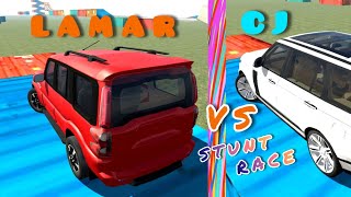 IBD 3D  LAMAR VS CJ CAR STUNT RACE 😳😳😳😳😳 🚘🚘🚘🚘🚘 [upl. by Shoshanna]