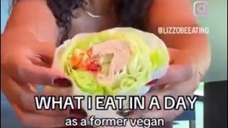 Lizzo quits veganism and the vegan cult goes nuts [upl. by Mirilla]