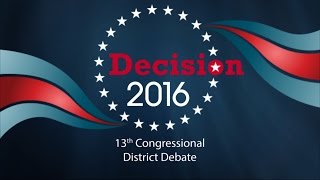 2016 13th Congressional District Debate [upl. by Webb]