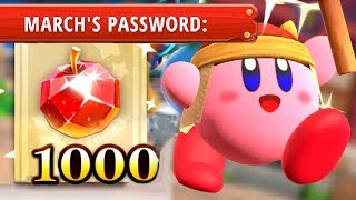 Super Kirby Clash March Password Free Gem Apples [upl. by Bondon]