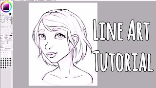 Paint Tool SAI Tutorial For Beginners  How to Line Art [upl. by Neelat]