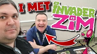 I MET INVADER ZIM Richard Horvitz  Fandom PDX Con Vlog [upl. by Ynnatirb]