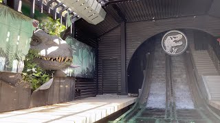 NEW JURASSIC WORLD The Ride New INDOMINUS REX  Universal Studios Hollywood 2021 [upl. by Teodorico]