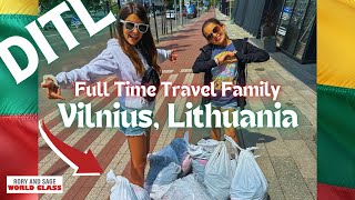 Day in the Life of a Full Time Travel Family in Vilnius Lithuania Rory and Sage World Class Ep105 [upl. by Dee430]