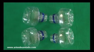 Rodas de garrafa pet Como Fazer  brinquedos reciclados artesdeumtudo [upl. by Ednihek660]