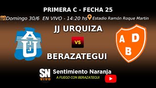 JJ Urquiza vs Berazategui en VIVO  Primera C  Fecha 25  Apertura 2024 [upl. by Cheatham72]