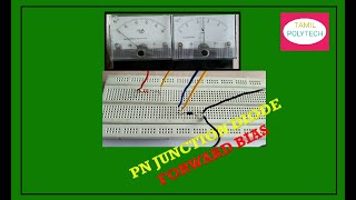 PN JUNCTION DIODE FORWARD BIAS Experiment In Tamil [upl. by Belac120]