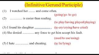 Verbs  Verbs in English Grammar  NonFinite Verb  Infinitive  Gerund  Participle English Point [upl. by Yancy]