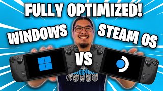 Windows SteamDeck Performance Windows vs SteamOS [upl. by Arlo]