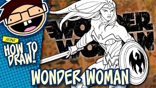 How to Draw WONDER WOMAN Comic Version  Narrated Easy StepbyStep Tutorial [upl. by Soalokcin264]