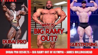 Ruff Diesel Wins Dubai Pro  WHY is Big Ramy OUT of Olympia  James Hollingshead Guest Posing [upl. by Ahsinid]