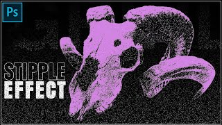 Create a Stipple Effect in Photoshop [upl. by Adohr]