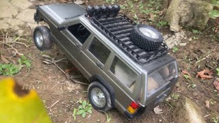 110 scale  Mn78 cheroke offroad 4x4 RC CAR ❗️AUTO muat BATU NYIKSAA CHEROKEee [upl. by Yroffej]