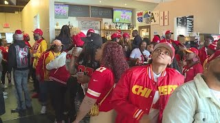 Chiefs fans celebrate AFC Championship win vs Ravens [upl. by Grissom]