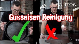 Gusseisen Pflege  Anleitung zur Reinigung und Pflege von Guss Artikel  Dutch Oven Reinigung [upl. by Roshelle]