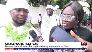 Chale Wote Festival Patrons from all over the country throng the streets of Osu [upl. by Yantruoc858]