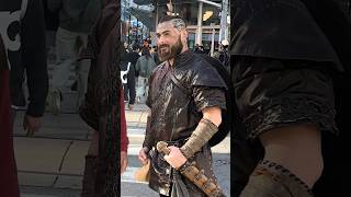 Ragnar Lothbrok Walking in Public reactionvideo costume ragnarlothbrok reaction foryou fashion [upl. by Dachy]