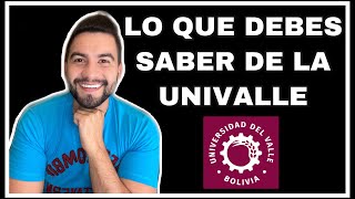 LO QUE TIENES QUE SABER DE LA UNIVALLE  UNIVERSIDAD PRIVADA DEL VALLE  BOLÍVIA  DAVID CAMPOS [upl. by Kordula3]