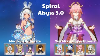 C0 Mualani Vaporize amp C0 Yae Miko Hyperbloom  Spiral Abyss 50  Genshin Impact [upl. by Yona]