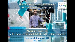 Spazio alla Conoscenza 4 Maurizio Scaltriti La Biologia e i talloni dAchille delle cellule tumorali [upl. by Ondrej51]