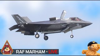 LIVE STEALTH ACTION F35B amp F35A LIGHTNING 617 DAMBUSTERS 207 SQN amp 493d FS • RAF MARHAM 040924 [upl. by Thomasin]