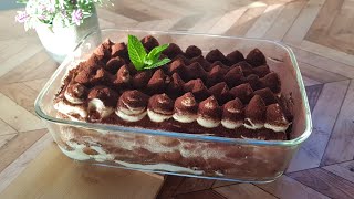 تيراميسو بدون بيض tiramisu sans oeuf [upl. by Setsero]