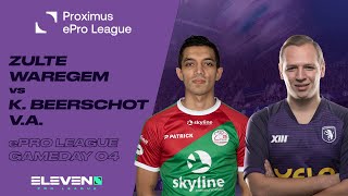 NL  SV Zulte Waregem  K Beerschot VA Proximus ePro League  Speeldag 04 [upl. by Chrissie]