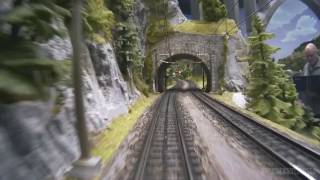 Cab ride on Mr Porsche ‘s very large model train layout [upl. by Dolhenty]