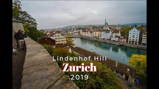 View from Lindenhof Hill Zurich Switzerland [upl. by Kamal259]