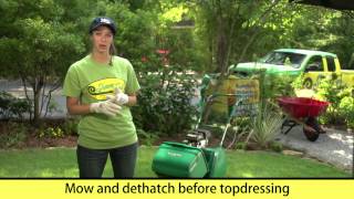 Howto topdress a lawn to make a level surface [upl. by Blackstock]