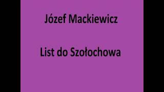 Józef Mackiewicz  List do Szołochowa [upl. by Hsetirp485]