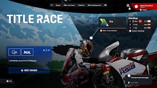 MotoGP24  Moto3 Career Ep18  Sepang  Just Hanging Back [upl. by Ahsakat]