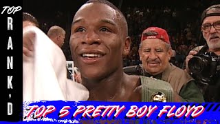 Top 5 Pretty Boy Floyd Mayweather Performances  TOP RANKD [upl. by Malvina]