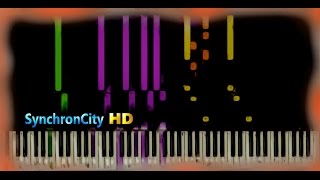 Orinoco Flow  Enya  Piano Lesson  Tutorial   Synthesia [upl. by Noirb]