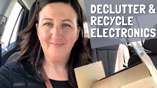 DECLUTTER WITH ME  HOW I GET RID OF OLD ELECTRONICS and What I Do To Get Them Out Of The House [upl. by Aicilyhp622]